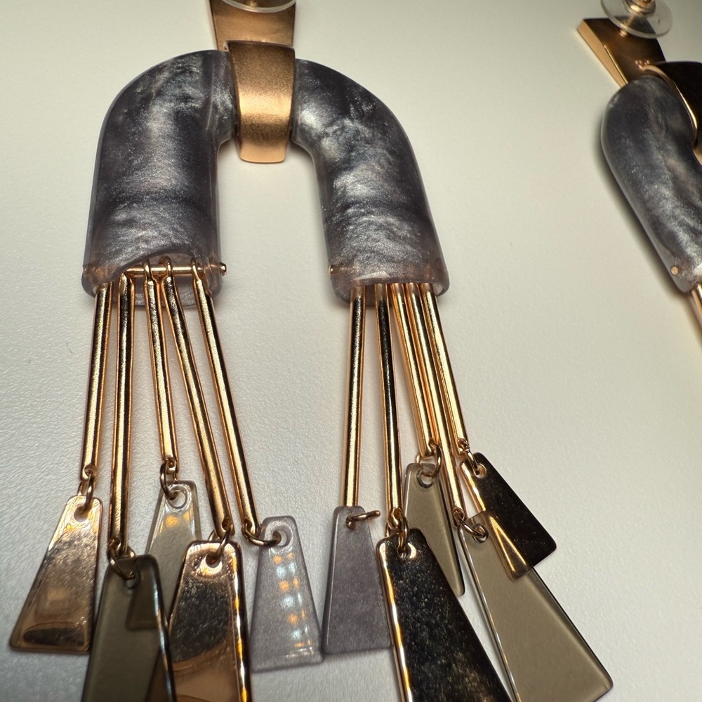 Kendra Scott Metallic Arch Statement Earrings Wit… - image 8